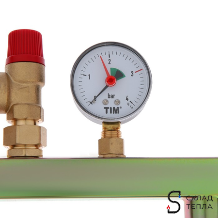 Группа безопасности котла с креплением TIM - 3/4" (до 50 кВт, 3 бар). Вид 10.