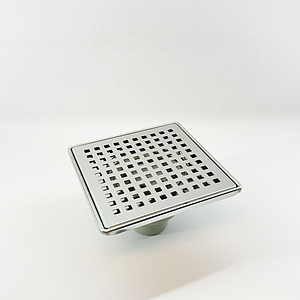 Трап вертикальный VALFEX 150х150 с выпуском 50мм (решетка и окантовка из нерж. стали)