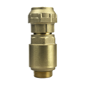 Комплект для подключения насоса клапан+муфта (латунный)