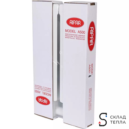 Радиатор биметаллический Rifar Alp 500 - 4 секции. Вид 13.