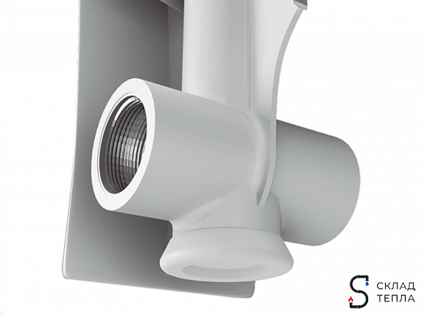 Радиатор алюминиевый Royal Thermo Revolution 350 - 6 секций. Вид 2.