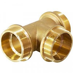 Тройник латунный резьбовой равнопроходный TIM (НР) - 1 1/4' (1шт)