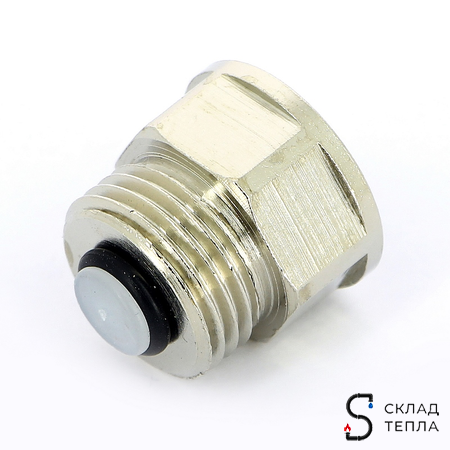 Клапан обратный для воздухоотводчиков ITAP - 1/2" (НР/ВР, цвет никелированный). Вид 4.