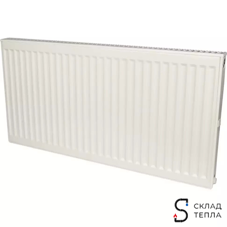 Радиатор стальной KERMI FKO 11 - высота 600 мм, длина 800 мм с боковым подключением. Вид 1.