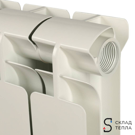 Радиатор алюминиевый STOUT Bravo 500 - 12 секций. Вид 6.