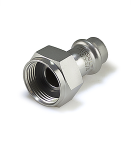 Переход на накидную гайку Zeissler 22 х 1/2' из нержавеющей стали