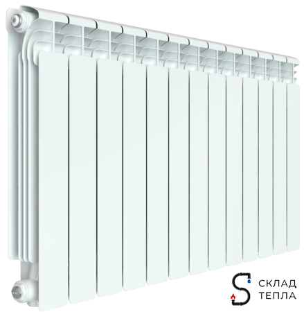 Радиатор алюминиевый Rifar Alum 500 - 13 секций. Вид 1.