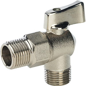 Кран шаровой полнопроходной угловой STOUT - 1/2' x 1/2' (НР/НР, ручка-флажок )