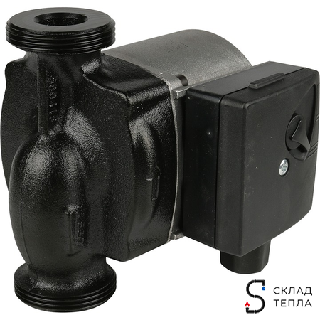 Насосно-смесительный узел STOUT - 1" (с термостатическим клапаном 20-43°C и насосом)*. Вид 10.