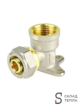 Водорозетка VALFEX - 20 x 1/2" (винтовая, для металлопластиковых труб) 2шт. Вид 3.