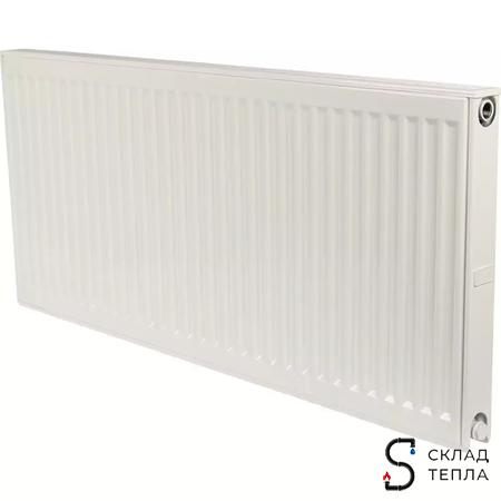 Радиатор стальной KERMI FKO 12 - высота 500 мм, длина 1200 мм с боковым подключением. Вид 1.