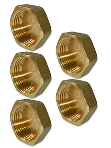 Заглушка латунная с внутренней резьбой TIM - 1' (5шт.)
