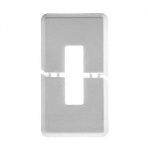 Розетка прямоугольная KERMI для напольных кронштейнов (под вертикальную трубку 30x10 мм)