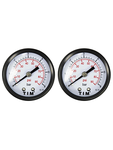 Манометр аксиальный Tim 1/4'- 6 бар (2 шт.)