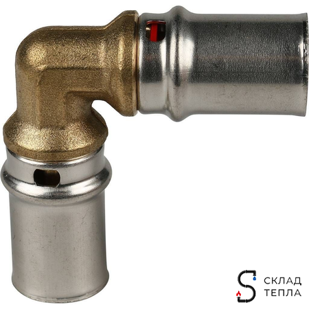 Отвод 90° STOUT - 16 (прессовой, для металлопластиковых труб). Вид 6.