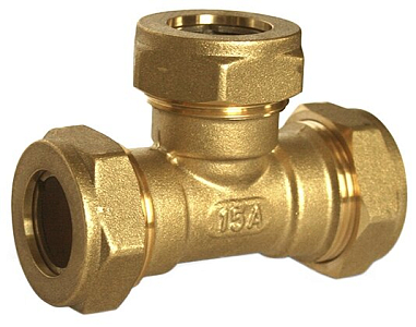 Тройник переходной TIM 25 х 15 х 25 для гофрированной трубы