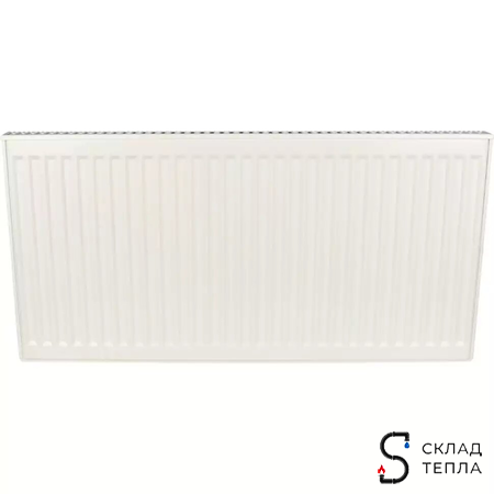 Радиатор стальной KERMI FKO 11 - высота 500 мм, длина 2300 мм с боковым подключением. Вид 2.