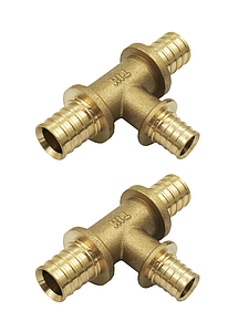 Тройник переходной TIM - 25 x 20 x 25 (для труб из сшитого полиэтилена, 2шт)