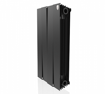 Радиатор биметаллический Royal Thermo PianoForte 500 Noir Sable (Чёрный) - 4 секций Радиатор биметаллический Royal Thermo PianoForte 500 Noir Sable (Чёрный) - 4 секций