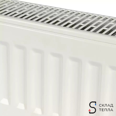 Радиатор стальной KERMI FTV 22 - высота 200 мм, длина 900 мм с нижним подключением. Вид 8.