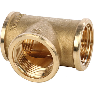 Тройник латунный резьбовой равнопроходный STOUT (ВР) - 4'