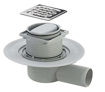 Трап для душевой TIM с горизонтальным выпуском