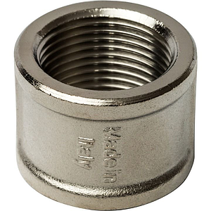 Муфта латунная резьбовая STOUT - 1 1/4' (никелированная)