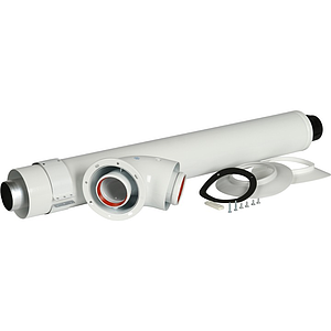 Комплект прохода через стену для коаксиального дымохода STOUT D60/100 мм (для котлов Protherm Ягуар)