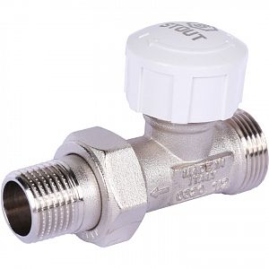 Клапан термостатический прямой STOUT - 1/2'х3/4' ЕК (PN10, Tmax - 120°С)
