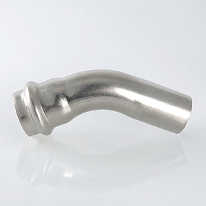 Отвод однораструбный 45° SantechSystems 22 из нержавеющей стали под пресс