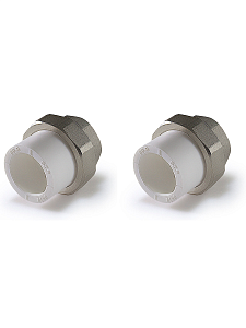 Переход на внутреннюю резьбу разъемный TIM - 32 x 1/2" (комплект- 2 шт.) Переход на внутреннюю резьбу разъемный TIM - 32 x 1/2' (комплект- 2 шт.)