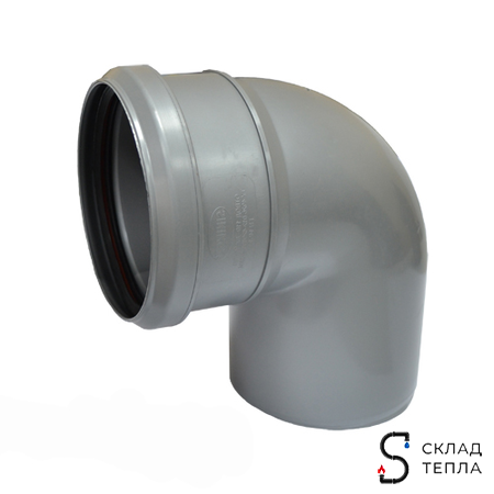 Отвод 87° для внутренней канализации СИНИКОН - 40. Вид 1.