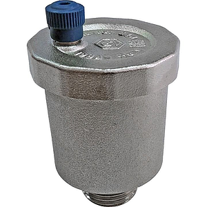 Воздухоотводчик автоматический STOUT - 3/4' (НР, воздухоотвод сверху, цвет никелированный)