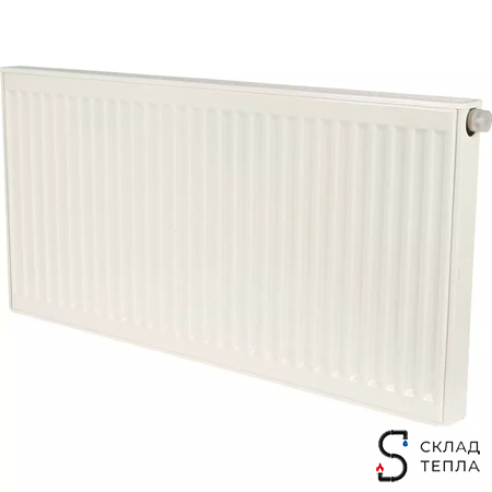 Радиатор стальной KERMI FTV 12 - высота 500 мм, длина 400 мм с нижним подключением. Вид 1.