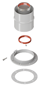 Адаптер вертикальный Rommer 60/100 (Bosch, Buderus, Baxi ECO Nova/Classic) Адаптер вертикальный Rommer 60/100 (Bosch, Buderus, Baxi ECO Nova/Classic)