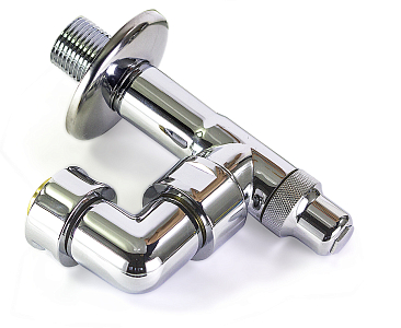 Вентиль угловой поворотный TIM 1' х 1/2' (НГ/НР) для полотенцесушителя (пара)