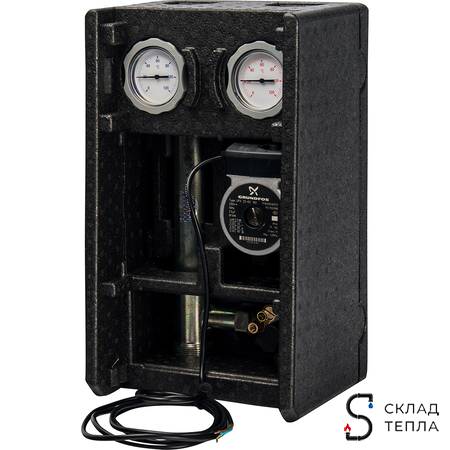 Насосная группа со смесителем Meibes MK 1", подача справа (с насосом Grundfos UPS 25-60). Вид 3.