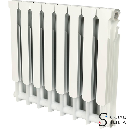 Радиатор алюминиевый ROMMER Profi 500 - 8 секций. Вид 2.