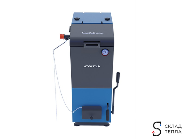 Котел твердотопливный ZOTA Carbon - 26 кВт (стальной). Вид 4.