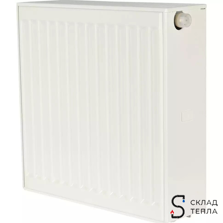 Радиатор стальной KERMI FTV 33 - высота 500 мм, длина 600 мм с нижним подключением. Вид 1.