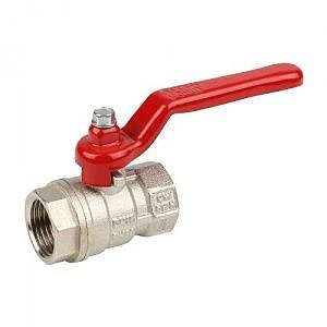 Кран шаровой STOUT - 3/4' (ВР/ВР, PN30, Tmax 150°С, ручка-рычаг красная)