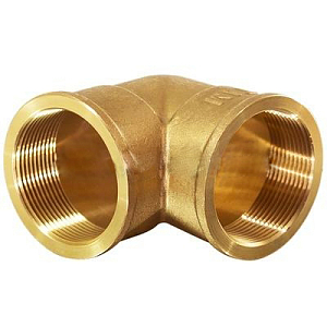 Отвод 90° латунный резьбовой равнопроходный TIM (ВР/ВР) - 3/4' (2шт)