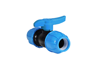 Кран шаровой муфта-муфта Arangul - 40 (винтовой, для труб ПНД)