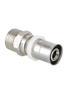 Пресс-муфта с наружной резьбой TIM - 26 x 3/4" (для металлопластиковых труб) 1шт Пресс-муфта с наружной резьбой TIM - 26 x 3/4' (для металлопластиковых труб) 1шт