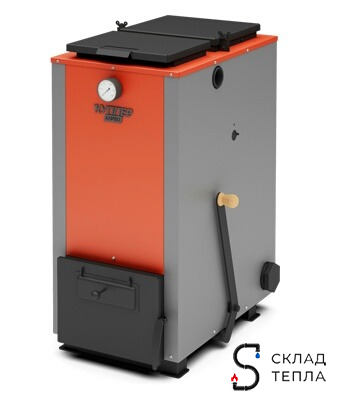 Котел твердотопливный Теплодар Куппер КАРБО - 18 кВт (со встроенным ТЭНом 9 кВт). Вид 2.