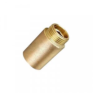 Удлинитель резьбовой TIM - 3/4' длина 10 мм (НР/ВР, цвет латунный)