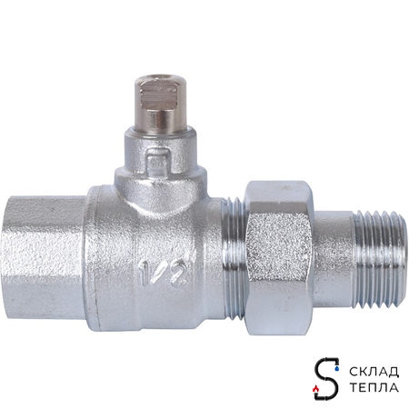 Шаровой 2-ходовой зональнйый клапан (НВ) 1х1". Вид 3.