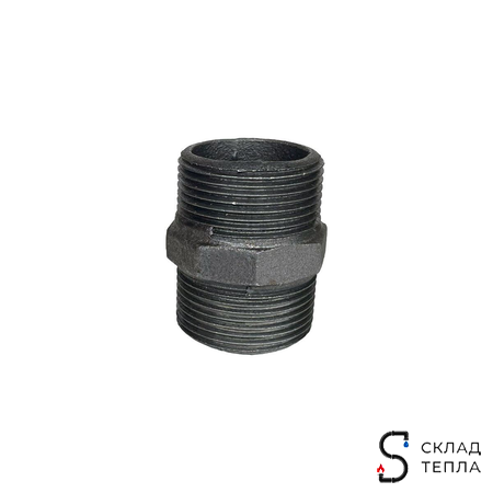 Ниппель прямой чугун Ду 80 (3") Fittex PLUS (1шт). Вид 2.