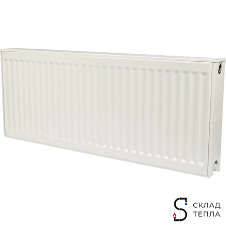 Радиатор стальной KERMI FKO 22 - высота 400 мм, длина 700 мм с боковым подключением. Вид 1.