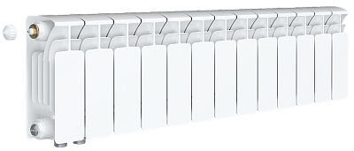 Радиатор биметаллический Rifar Base Ventil 200 - 13 секций (подключение нижнее слева) Радиатор биметаллический Rifar Base Ventil 200 - 13 секций (подключение нижнее слева)